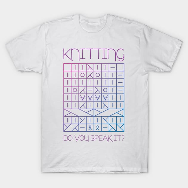 Knitting, Do you speak it? T-Shirt by polliadesign